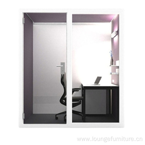 Office Booth Big Space Fully Equipped Soundproof Double